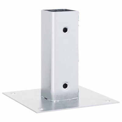 Post Bases Square 4 Pcs 51X51 Mm Powder-Coated Steel
