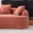 Boneless Curved Loveseat with 3 Pillows-324150825