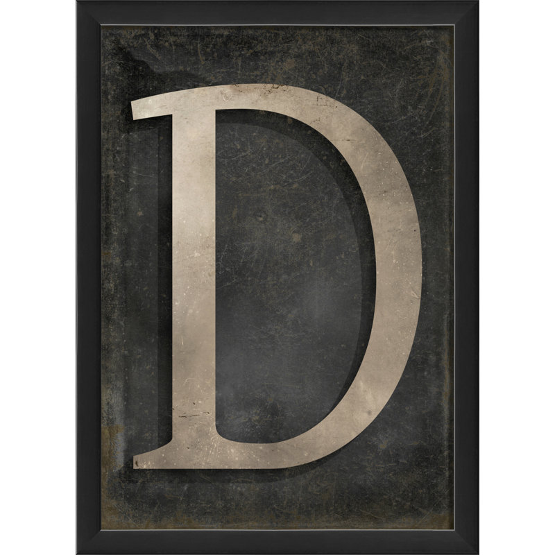 « letter d », art textuel encadré
