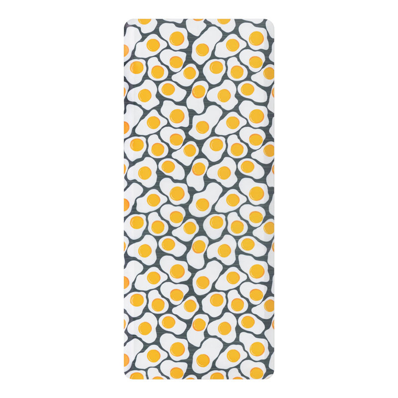 Delloyd Modern Abstract Water Resistant Anti-Fatigue Non-Skid Kitchen Mat, Rectangle 2' x 5'
