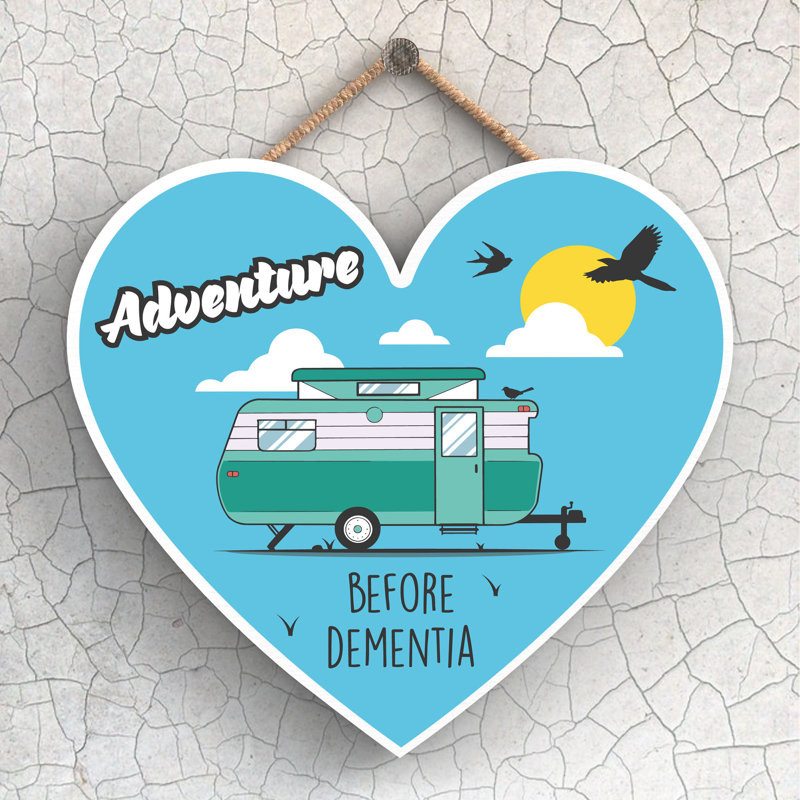 Caravan Dementia Green - Print on MDF, 16cm H x 17cm W x 0.9cm D