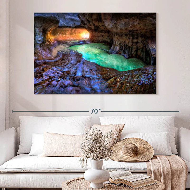 Alvord Zion Canyon Subway, 34" H x 51" W
