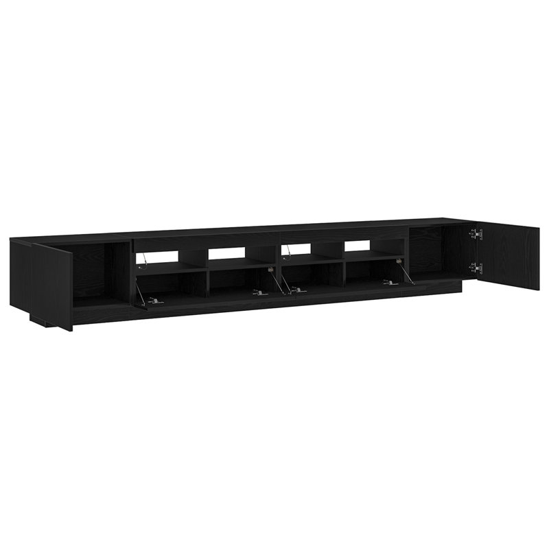 Unfinished TV Stand, 40cm H x 260cm L x 35cm W, Manufactured Wood