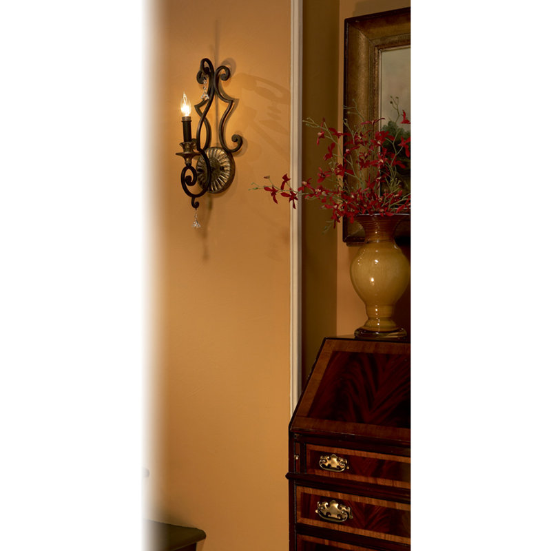 Nyah Steel Candle Wall Light