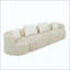 Canapé modulaire modulaire de 137,8 po sans os rembourré pour le salon-1303988224