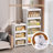 3 Tier Stackable Storage Bins Containers With Wheels For Home Living Room Office Closet