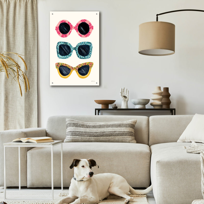 Art mural en verre Ebern Designs, H 36 po x l 24 po x P 0,2 po