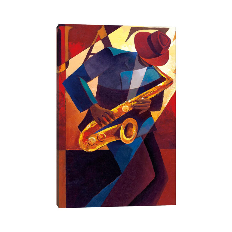 Bebop by Keith Mallett - Wrapped Canvas Painting, 101.6 cm H x 66.04 cm W x 3.175 cm D