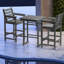 Ensemble de table et chaises d'extérieur toutes saisons à hauteur de bar en PEHD pour balcon de patio bistro-218332896-210001075