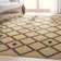 Well-Jute Akita Moroccan Lattice Flat-Weave Black Area Rug