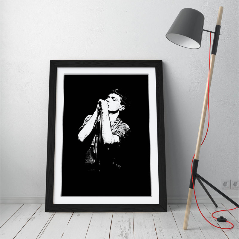 Musician Ian Curtis - Single Picture Frame Print on Canvas