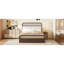lit plateforme pour grand lit double avec lit gigogne et espace de rangement supplémentaire