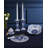 Spode Judaica Sabbath Candlesticks 7.5"
