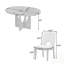 Ensemble de table de salle à manger extensible moderne 5 pièces avec rallonge amovible de 16,2 pouces pour petits espaces-129937479-129937482-129937484-129937485