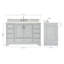 Meuble-lavabo simple avec plateau Abita 55-93359234