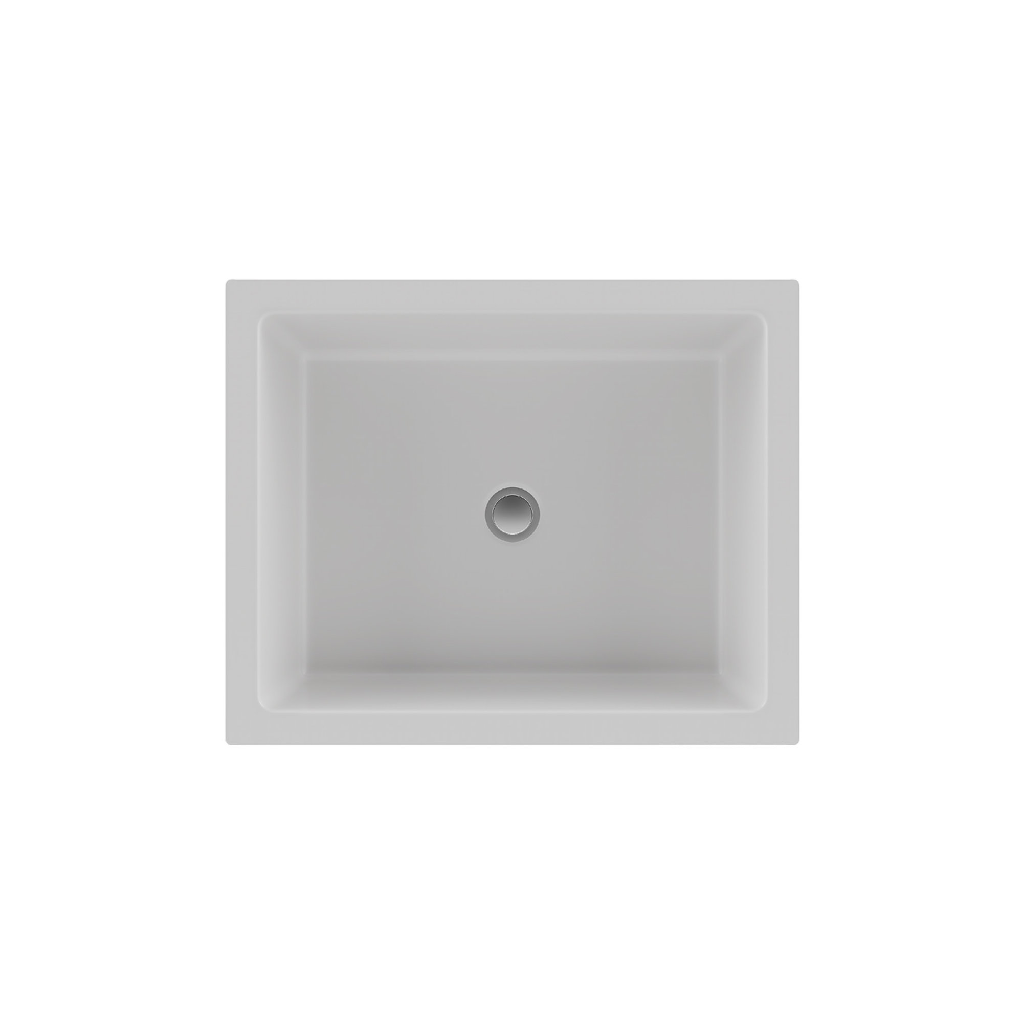 Lexicon Quartz Composite Rectangle Vanity Sink, White