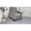Upholstered Chenille Armchair-1745659181