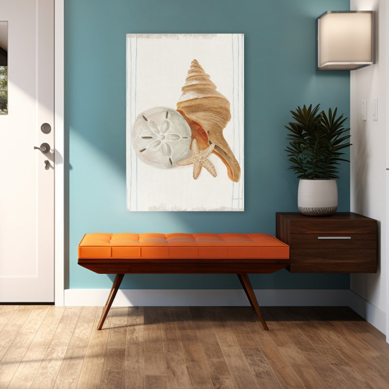 «Beach and Beaches Floursack Nautical Shells III», art, H 48 po x l 32 po