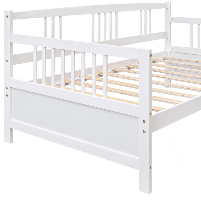 Lit de jour moderne en bois massif, Blanc