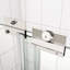 Porte de douche coulissante à dérivation - Verre trempé de 1/4 po, finition chromée, 44-48 po x 70 po, porte à cadre de collision, poignée en acier inoxydable, salle de bain, facile à nettoyer, fuite-118139182
