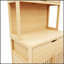 Armoire de rangement haute capacité en bambou de 72 pouces avec portes doubles, parfaite pour les salles à manger, les chambres et les espaces de vie