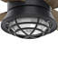 54" Seafarer 4 - Blade Outdoor Standard Ceiling Fan with Wall Control and Light Kit Included