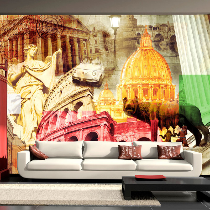 Rome - Collage Wallpaper, 400 cm x 280 cm