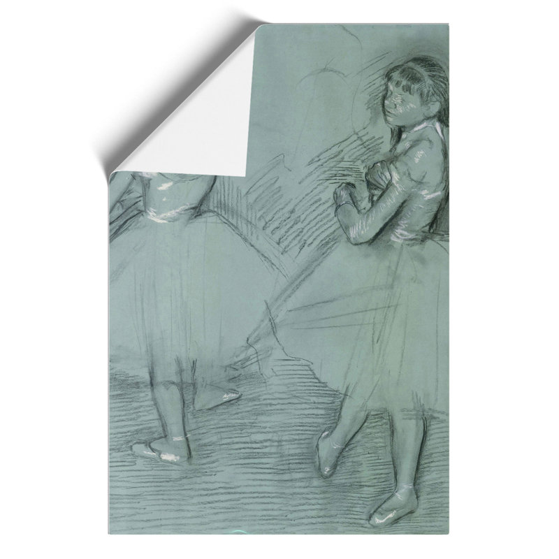 Study of Ballet Ballerina Dancers by Edgar Degas - Frameless Print, 30cm H x 21cm W x 0.1cm D