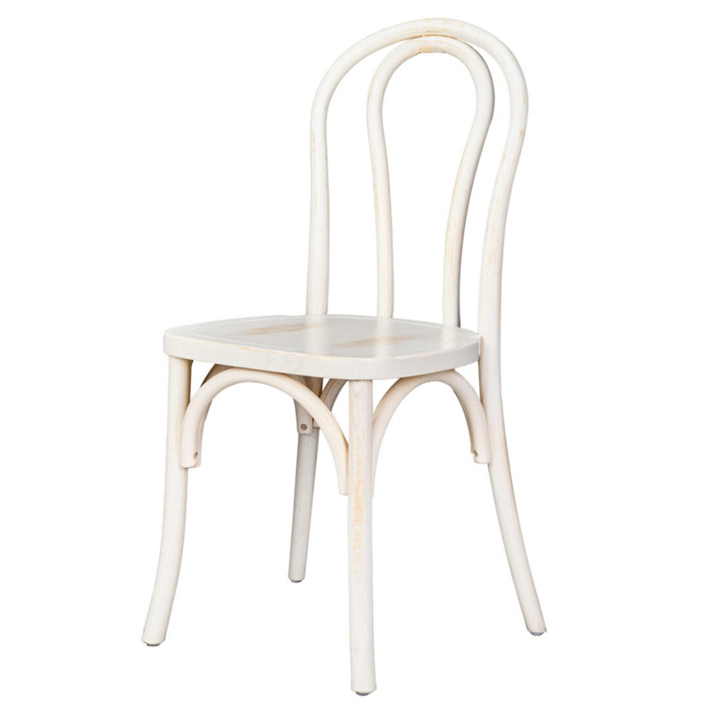 Chaise de restaurant Bentwood, Blanc