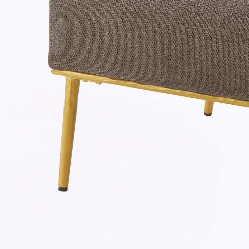 Chaise d'appoint moderne avec fauteuil rembourré, Brown