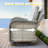 12 - Person Patio Furniture Set with Swivel Rockers, Outdoor Wicker Rattan Sectional Seating Group with Cushions, All Weather Sofa Conversation Set with Fire Pit Table for Garden Backyard-211084138