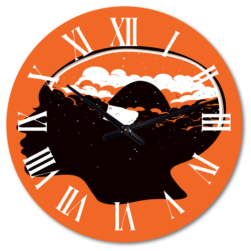 Horloge murale moderne Mid-Century Imagination, Très grand