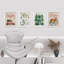 «Merry Christmas Pine» et impression de cerf sur papier, impression de 4 pièces-97770502-97770500