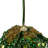 4" Green Glitter and Sequin Leaf Shatterproof Christmas Ball Ornament