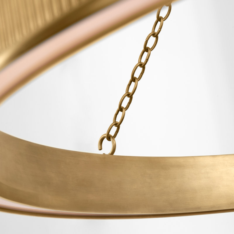 Menil 4 - Light LED Chandelier, Soft Brass