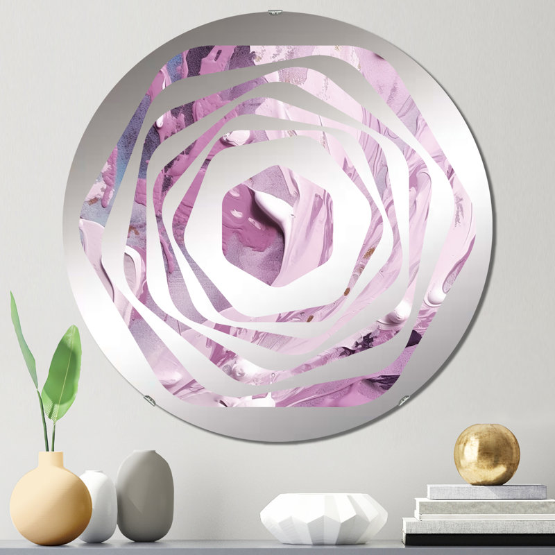 Rowle - Miroir décoratif Amorphe, 23,6 po x 23,6 po