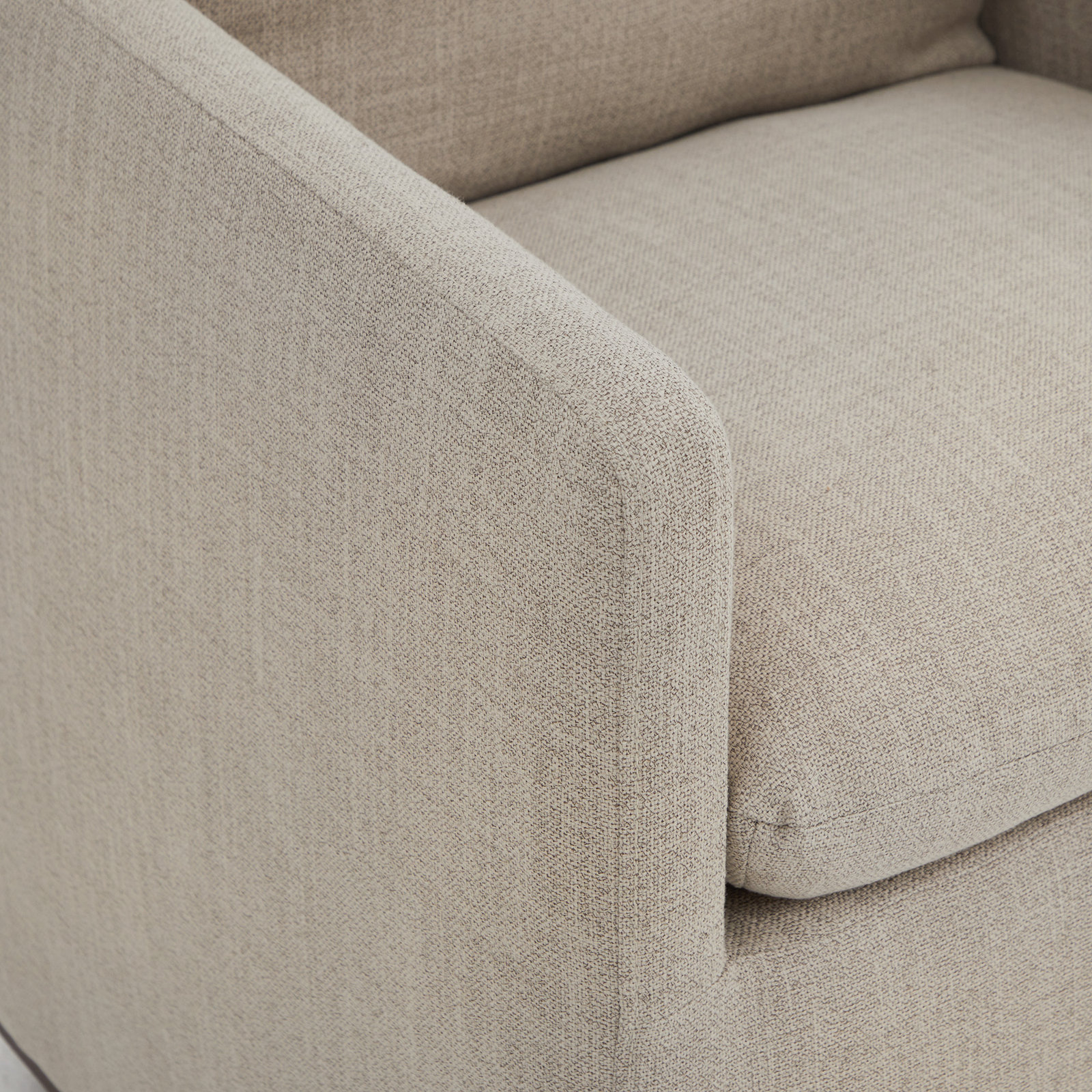 Bobbi Linen Dining Armchair, Effie Flax Performance Linen