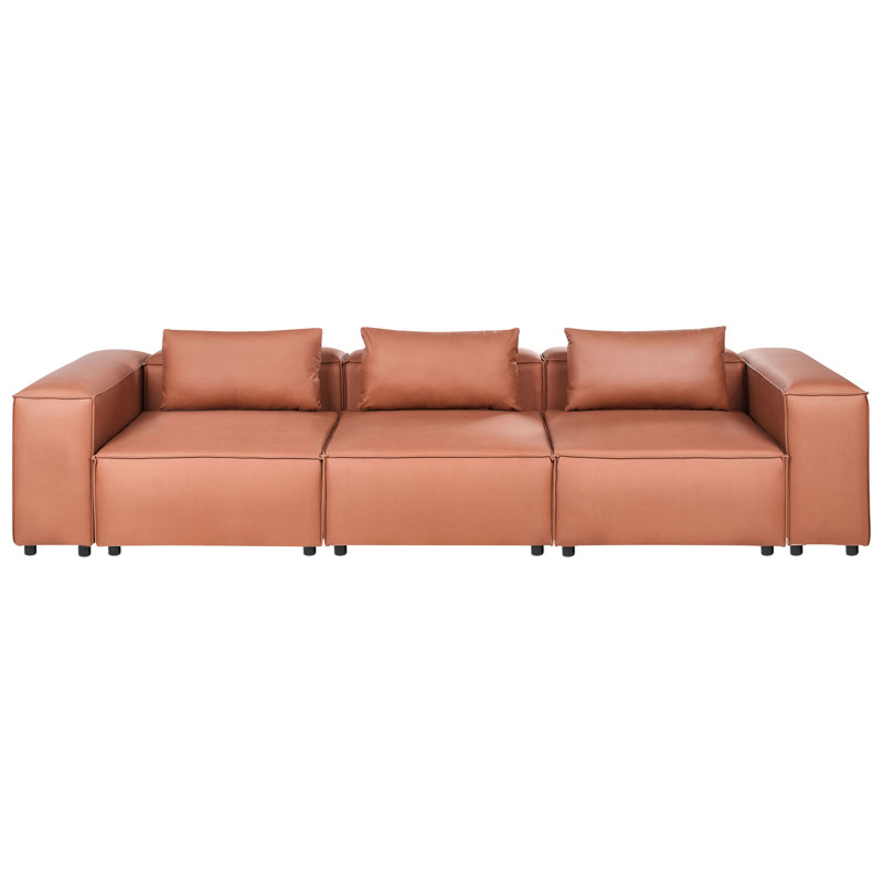 Deneva 3 Seater Faux Leather Sofa