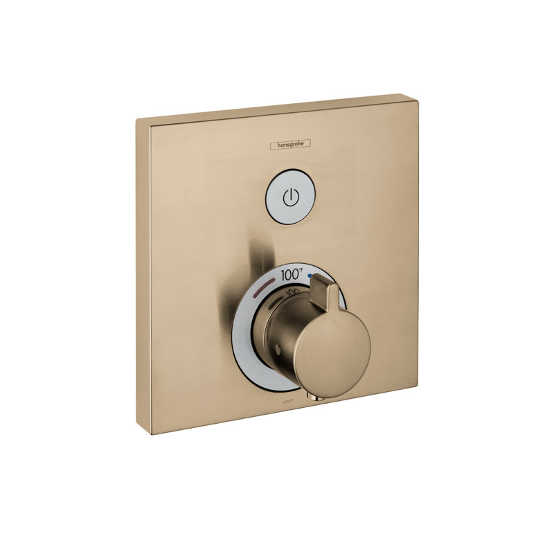 ShowerSelect Temperature Memory Thermostatic 1-Function Shower Trim Valve Trim Only, Brushed Bronze