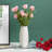 8.4" White Ceramic Vase