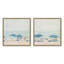 Ensemble de 2 impressions sur toile argentées 12 "x 12" Seaside-1546504704-1546504714