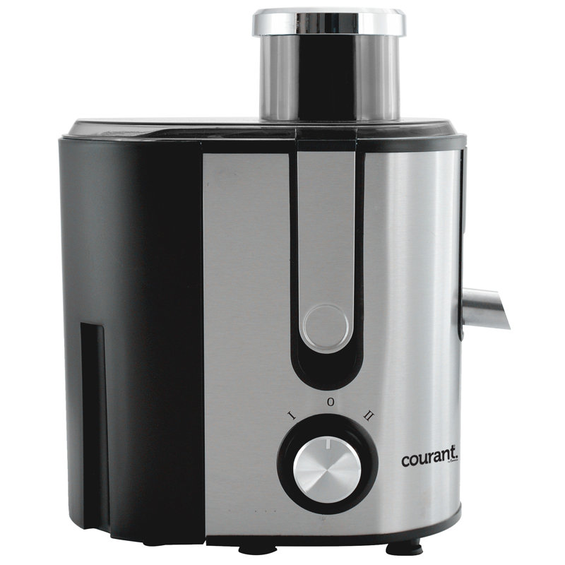 Courant Compact Juice Extractor, BPA-Free, 2-Inch feeding tube, 2-Speeds, Includes Juice Pitcher & Pulp Bin, 400 Watts