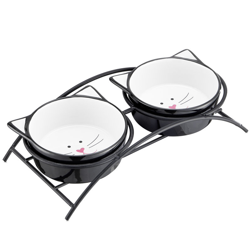 Mangeoire pour chat Elevate, Gris