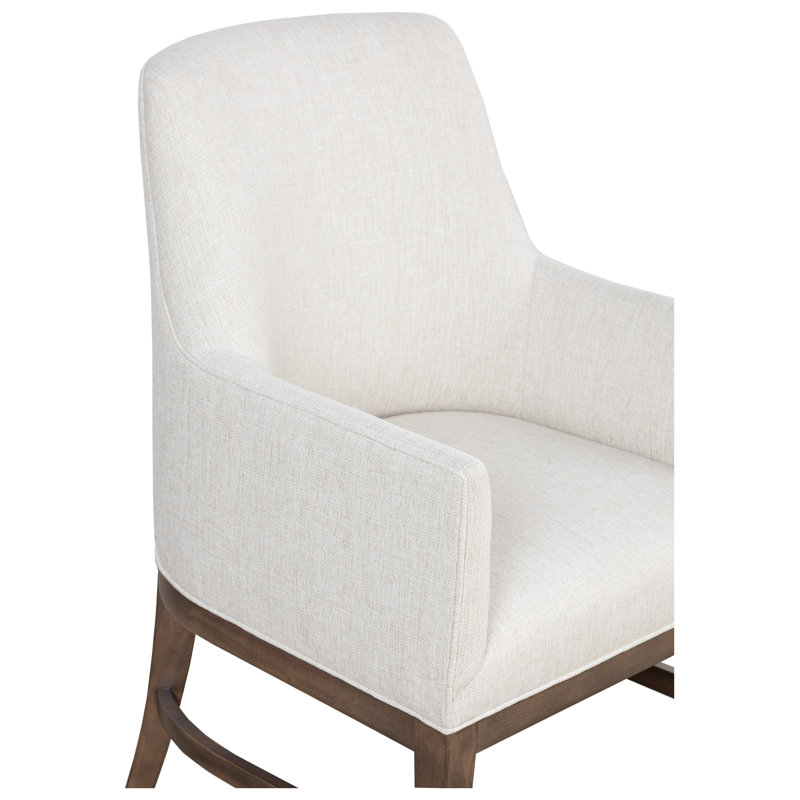 Libby Langdon Cambridge Arm Chair, Mica, Polyester 9953 Pewter