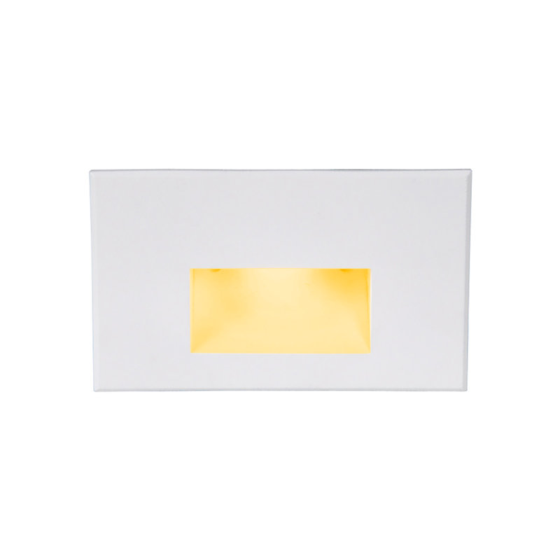 LED Step Light, Amber, White on Aluminum