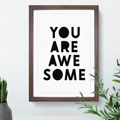 You Are Awesome - Picture Frame Typography
