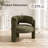 33" Wide Modern Velvet Upholstered 3-Legs Dining Armchair-2012395946