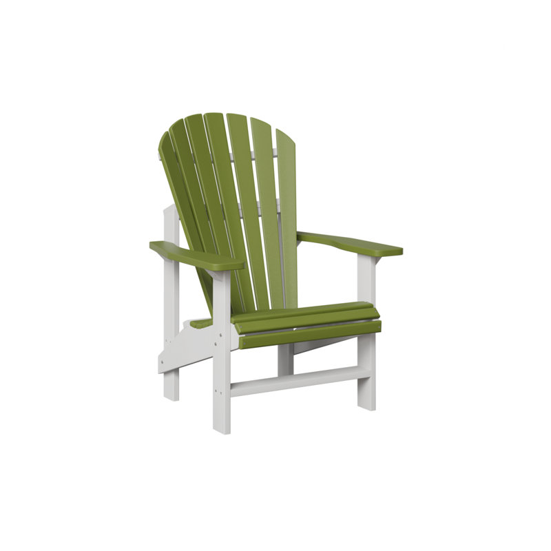 Berlin Gardens Comfo Back Upright Adirondack Chair, Kiwi Green
