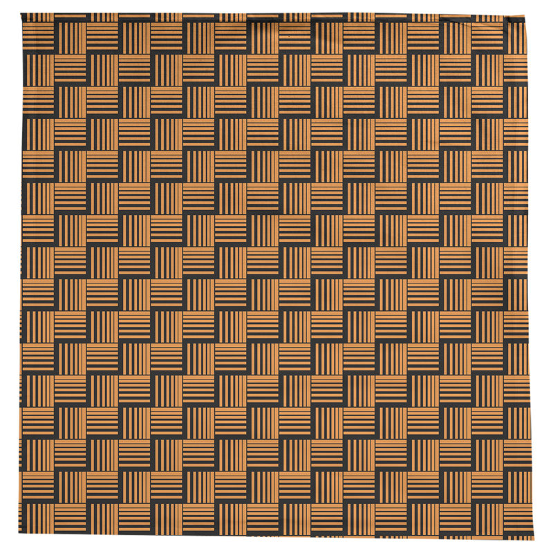 Rayures nattes classiques Nappe, Orangé