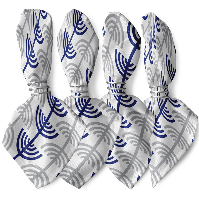 Larain Trails of Light Napkins, White